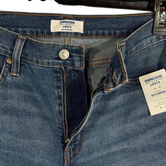 Denizen Levi's SZ 8 Vintage Boyfriend Jeans Distressed Mid-Rise Cuffed Stretch - Picture 5 of 12